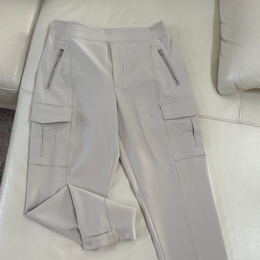 Athleta Beige Cargo Track Pants